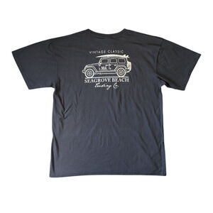 Surf Style Trading Co Seagrove Beach 30A Florida Black T Shirt New Size XL Jeep